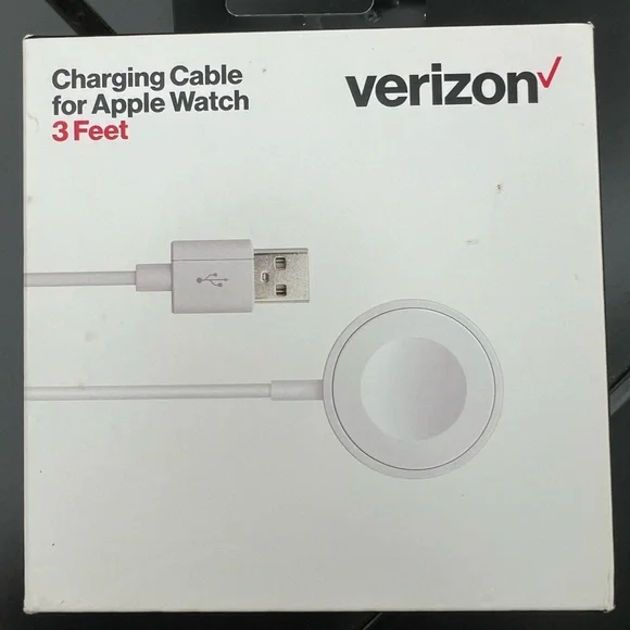 New in box Verizon 3’ White Charging Cable for Apple Watch. - Picture 1 of 7